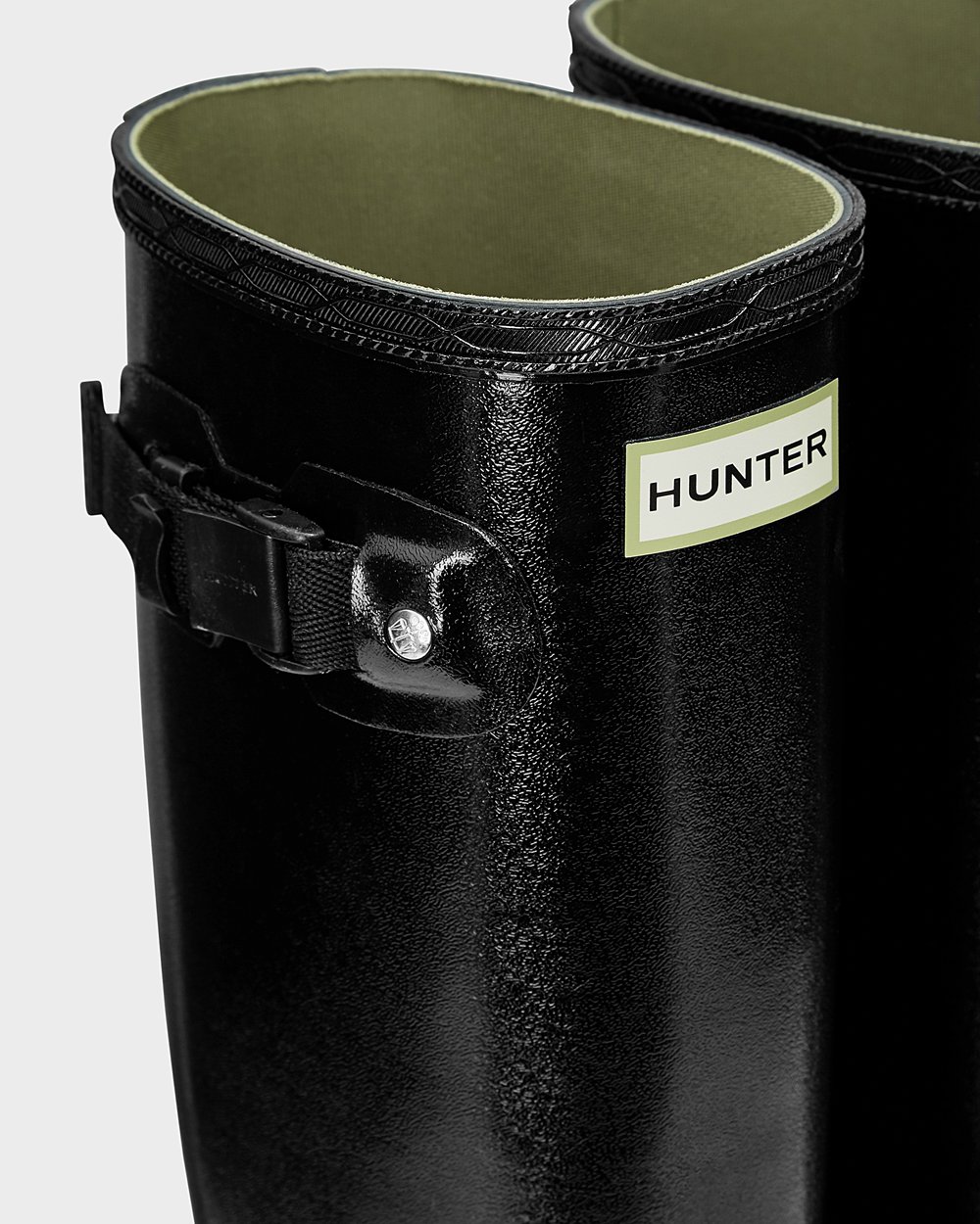 Hunter Mujer Norris Field Gloss - Botas de Lluvia Negras - 031-IFABKT